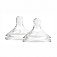 DR.BROWN'S II lygio žindukai OPTIONS+, silikoniniai, 3-6 mėn., plačiu kakleliu N2