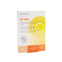 LIVSANE vitamino D3 4000 kapsulės N60