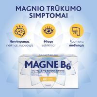 MAGNE B6 470 mg/5 mg dengtos tabletės N60 