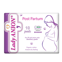 Lady Anion paketai po gimdymo su anijonų juostele N10