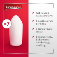 CANESBALANCE makšties ovulės nuo bakterinės vaginozės N7