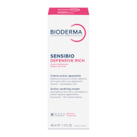 BIODERMA raminamasis, drėkinamasis kremas, stiprinantis jautrios odos natūralią apsisaugojimo nuo išorinių agresijų funkciją SENSIBIO DEFENSIVE RICH, 40 ml