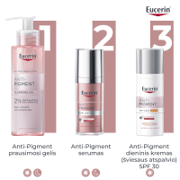EUCERIN Anti-Pigment dieninis kremas SPF 30 (šviesaus atspalvio) į pigmentaciją linkusiai odai, 50 ml