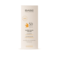 BABE, SUPER FLUID COLOR SPF50, apsauginė emulsija veidui su spalva, 50 ml
