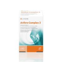 LIVSANE tabletės su vitaminu C, gliukozaminu, chondroitinu ir MSM ARTHRO COMPLEX 3, N90