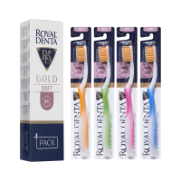 ROYAL DENTA minkštų dantų šepetėlių rinkinys GOLD SOFT N4