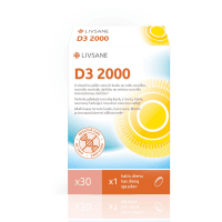 LIVSANE D3 2000 kapsulės N30