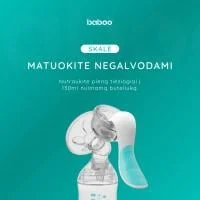 Baboo rankinis pientraukis su 4 nutraukimo stiprumo lygiais