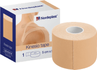 NORDEPLAST  kineziterapinis pleistras 5cmx5m kūno spalvos N1