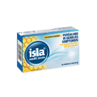 ISLA pastilės gerklei MEDIC ACUTE, citrusų-medaus skonio N20