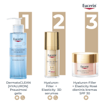 EUCERIN Hyaluron-Filler + Elasticity Rose dieninis kremas SPF 30 brandžiai odai, 50 ml