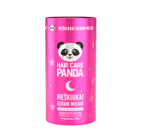 Maisto papildas „Hair Care Panda meškiukai geram miegui“, su melatoninu 1mg, 60 guminukų