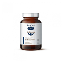 BIOCARE Strawberry BioAcidophilus gyvųjų bakterijų milteliai, 60 g