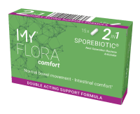 MY FLORA COMFORT Sporebiotic®, gyvybingos bakterijos sporose, 15 kapsulių