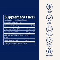 TRACE MINERALS skysta fulvinė rūgštis su joniniais mineralais, 59 ml
