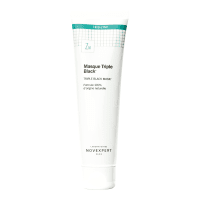 NOVEXPERT trejopo poveikio juoda, valomoji kaukė veidui su Trio-Zink kompleksu, 70 g