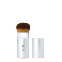 IDUN Minerals kelioninis biraus makiažo pagrindo ir pudros šepetėlis Retractable Kabuki Nr. 8002