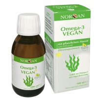 NORSAN OMEGA-3 VEGAN citrinų skonio aliejus, 100 ml