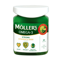 MOLLER STRONG + VITAMIN D kapsulės, N60