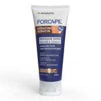 FORCAPIL KERATIN+ HAIRCARE MASK- dvejopo naudojimo plaukų priežiūros kaukė silpniems ir pažeistiems plaukams, 200 ML