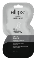 ELLIPS plaukų kaukė „Silky Black Pro Keratin“ 18 g