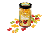 BROLIŲ MEDUS PASIFLORŲ, OBUOLIŲ IR AVIEČIŲ SKONIO GUMINUKŲ MIKSAS 500 g