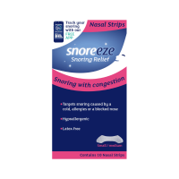 SNOREEZE nosies juostelės nuo knarkimo, S/M, 10 vnt.