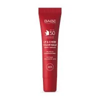 BABE apsauginis lūpų ir skuostų balzamas SPF50, RED, 20 ml