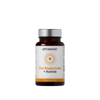 OPTAMINS cinko glicinatas 25mg, su acerolos vaisių kompleksu imunitetui, N60
