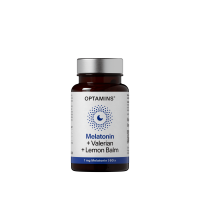 OPTAMINS MELATONIN + VALERIAN + LEMON BALM kapsulės, N60