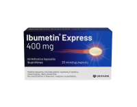 IBUMETIN EXPRESS 400 mg kapsulės, N20 