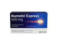 IBUMETIN EXPRESS 400 mg kapsulės, N20 