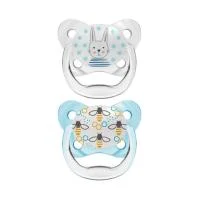 DR.BROWN'S čiulptukai PREVENT BUTTERFLY 0-6 mėn., mėlyni, 2 vnt.