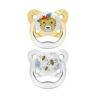 DR.BROWN'S čiulptukai PREVENT BUTTERFLY 6-18 mėn., geltoni