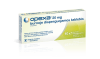Opexa® 20 mg burnoje disperguojamos tabletės, N10