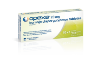 Opexa® 20 mg burnoje disperguojamos tabletės, N10