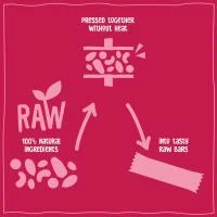 NAKD Vaisių ir riešutų batonėlis su avietėmis 4x35g