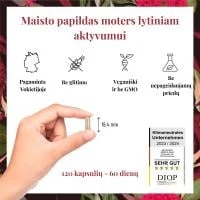 NATURTREU Maca maisto papildas moters lytiniam aktyvumui, N120