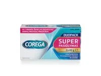 COREGA Extra Strong Flavourless fiksuojantis kremas be skonio, 2x40 g, DuoPack