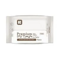 Mother-K PREMIUM klasės Sausos Servetėlės, Medvilnė, 15 vnt. 