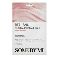 SOME BY MI Real Snail Skin Barrier Care Mask lakštinė veido kaukė su sraigių mucinu, 20 g