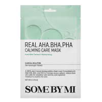 SOME BY MI Real AHA-BHA-PHA Calming Care Mask raminanti lakštinė veido kaukė su rūgštimis,  20 g