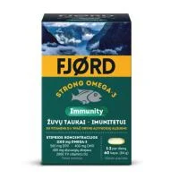 FJØRD STRONG OMEGA-3 Immunity žuvų taukai imunitetui, N60