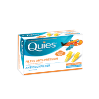 QUIES apsauginiai ausų kištukai skrydžiams vaikams, 1 pora (nuo 2,5 metų)