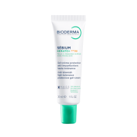 BIODERMA Sébium Kerato+ SPF30 aukštos tolerancijos gelis-kremas padedantis sumažinti spuogus, inkštirus ir po jų likusius randelius, 30 ml