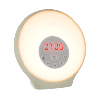 LUMIE Sunrise Alarm šviesos žadintuvas su 30 min. saulėtekiu, nakties režimu ir nuotaikos šviesa