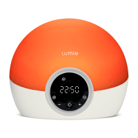LUMIE Bodyclock Spark 100 šviesos žadintuvas su 30 min. saulėtekiu, pritemstančiu ekranu ir garso signalu