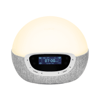 LUMIE Bodyclock Shine 300 šviesos žadintuvas su radiju, baltuoju triukšmu ir 15 garsų