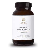 AVEL magnio kompleksas, 7 magnio formos, 120 kapsulių