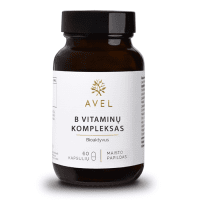 AVEL bioaktyvus B vitaminų kompleksas, 60 kapsulių